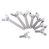 20 Pcs M6 Carbon Steel Zinc Plating Wing Butterfly Screws