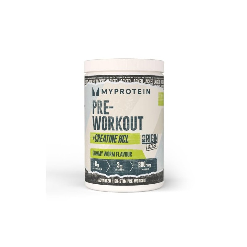 Myprotein Origin Jacked Pre-Workout - Gummy Worm - 25 Servings