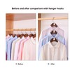 GWAWG Clothes Hanger Fastening 40 Pieces Plastic Fashion Stackable Fastening