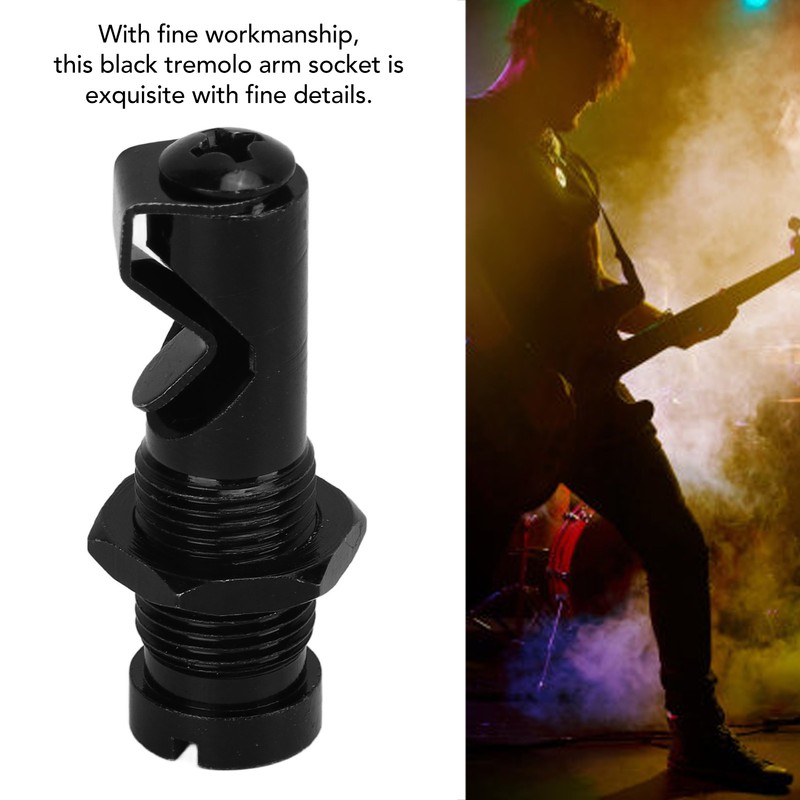 Tremolo Arm Socket Iron Flexible Accurate Sturdy Portable Black Tremolo
