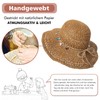 Comhats Women's Summer Straw Hat Foldable Handmade Beach Hat UV