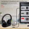 Wireless TV Headphones for Seniors with Transmitter Charging Base, 2.4GHz