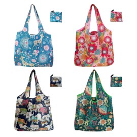 HTTDSLF Shopping Bag Reusable Shopping Bag, Foldable Reusable Shopping Bag, Grocery Shopping Cloth Bags, Reusable Shopping Bags, Foldable Bag Folding Shopping Bag, Tote Bags for Daily Shopping Loading