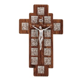 Joseph's Studio by Roman, Cross and Crucifix Collection, 14" H Stations of The Cross, Home Décor, Devout Gift, Prayerful Inspiration (8x1x14)
