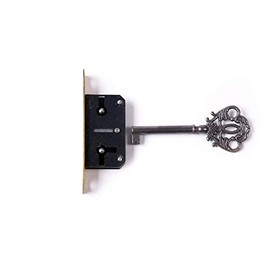 Holzando.de Mortice Lock with Key (E-b, 35 mm)