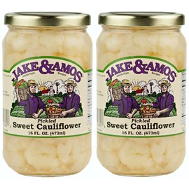 Jake & Amos - Sweet, Pickled Cauliflower/ 2 - 16 Oz. Jars