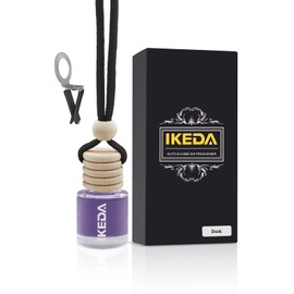 Ikeda Car Air Freshener: Hanging Car Smell Air Freshener | 10ml Hanging Decoration | 45days Long Lasting Fragrance | With Clip | For Auto Home | 1pcs (10ml x1pcs, dusk)