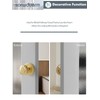 SORWDUERM Dummy Gold Door Knobs Interior Satin Brass Dummy Door