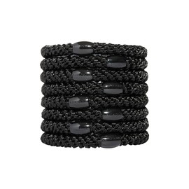 L.Erickson Ponytail Tube 8 Pack (Black)