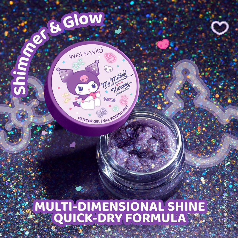 wet n wild My Melody and Kuromi Glitter Gel -