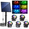 T-SUN Solar Pond Light LED Underwater Pond Light Solar Fountain