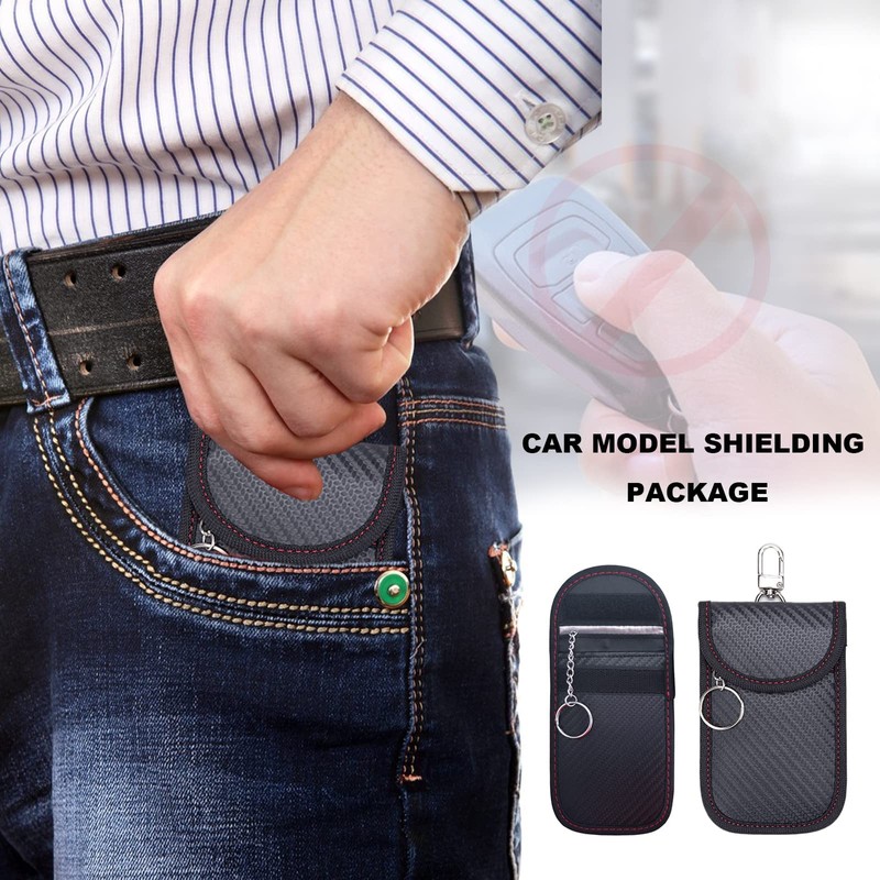 Faraday Pouch for Car Keys, 2 PCS Auto Key Fob