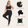 FULLSOFT 3 Pack Plus Size Leggings with Pockets for Women