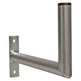 EMOS TV Wifi Antenna Mount Bracket 13cm Height 25cm Distance from Base Pole Mount Bracket with Angle Pole Mount for Aerials and WiFi