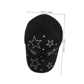 Totority Rhinestone Denim Baseball Cap for Women Sparkly Outdoor Sun Protection Hat Lightweight Breathable Stylish Summer Accessory for Sports Casual Wear