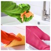 YSLON 3 Pairs Rubber Dish Gloves Kitchen Cleaning Gloves Waterproof