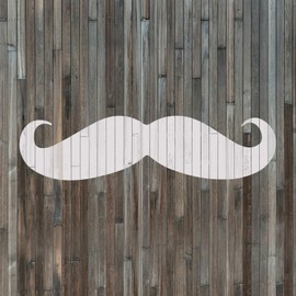 Mustache Stencil Template for Walls and Crafts - Reusable Stencils for Painting in Small & Large Sizes
