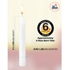 Ner Mitzvah Classic White Taper Candles – 7 Inch Candles