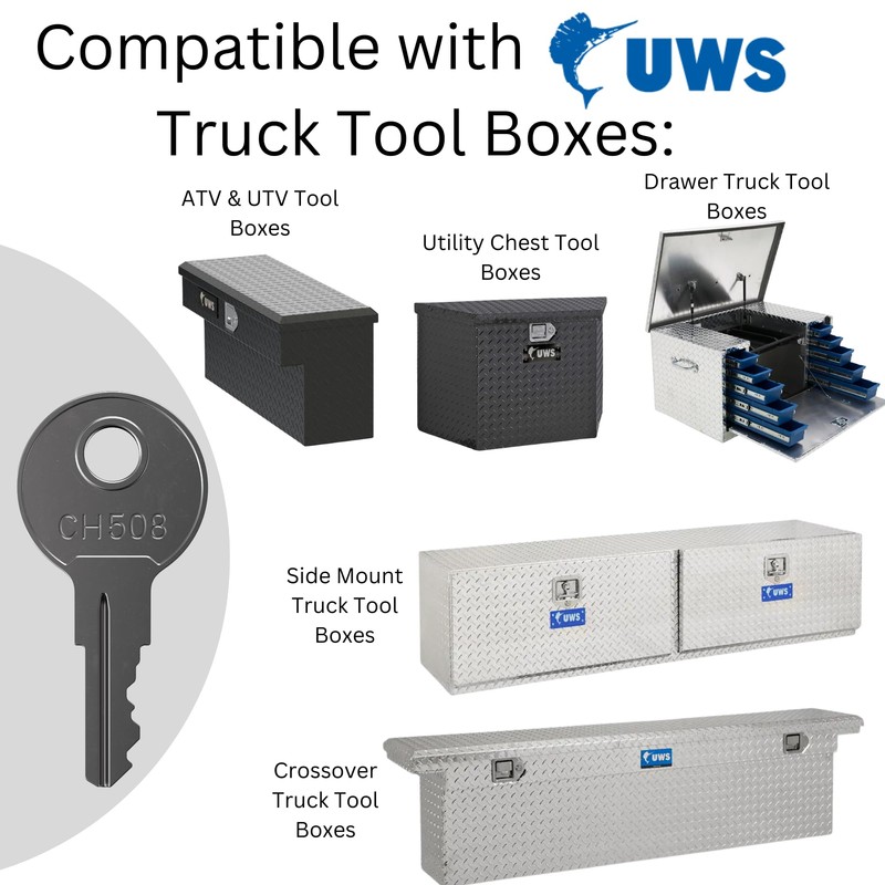 CH508 Replacement Key for Truck Tool Boxes Marked CH-508-1 Robby’s