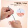 Mikinona Stainless Steel Acupressure Massage Stick Compact Metal Massage Tool