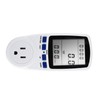 Power Meter LCD Display 0W-9999W Electrical Energy Monitor for Household