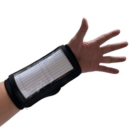 mocrel Tennis Wrist Support,Wrist Bands for Working Out,Adjustable Carpal Tunnel Wrist Brace,Lightweight Wrist Wraps,Sweat Wristband Support 6.3 * 4.1 inches (Black)