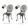 10PCS Thread Black Plastic Furniture Chair Leg Blanking End Covers