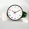 Topkey Wall Clock 12 Inch Silent Non Ticking Geometric Numbers