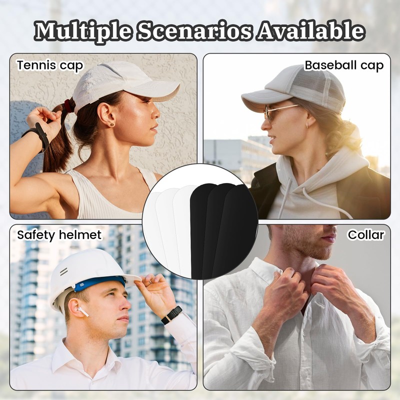 80 Pcs Hat Liners Sweat Protection, Hat Sweat Liner, Skin