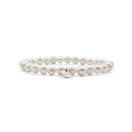 KARDINAL WEIST Cultured Pearl Bracelet, Freshwater Pearl Potatoe, Gemstone Jewellery for Women, Beauty - Power - Strength, L+, Freshwater cultured pearl, Pearl