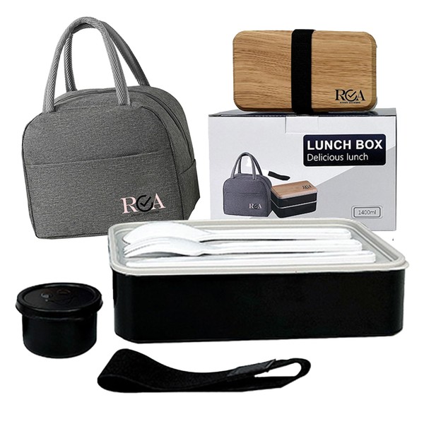 Right Address High-End Premium Bento Lunch Box with Insulated Bag