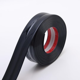 Trimold Multifunctional Wall Molding Trim & Corner Guards & Caulk Strip, Apply in Table Edge Door Frame Baseboard for Protection and Decoration, Shiny Black, 5m x 4cm