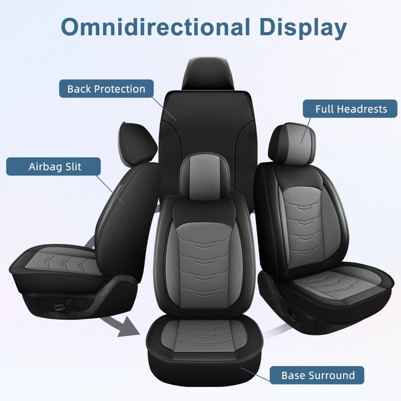 RAWAKORW Car Seat Covers Fit for GMC Acadia 2017-2024 2025