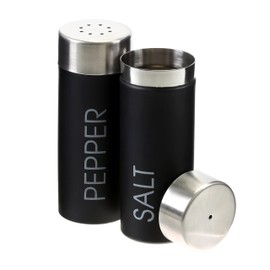 Premier Housewares 508549 Liberty Salt and Pepper Set - Black