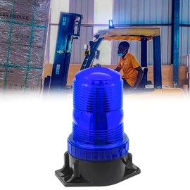 Biqing 1PC 12/24V Flashing Beacon 15W 30LEDs Blue Emergency Hazard Warning Beacon Rooftop Strobe Light Safety Warning Lamp for Vehicle Forklift Truck Tractor UTV Car School Bus
