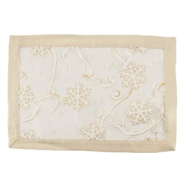 Printed Snowflake and Ribbon Placemats (Set of 4)