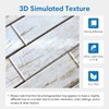 COMSTICKC 3D White Wood Wall Panels, Faux Wood Peel and