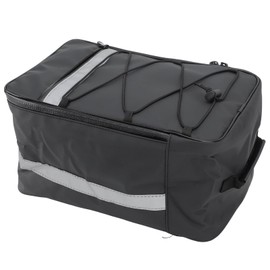 Bicycle Carrier Bag, 15L 33 x 22 x 18 cm Large Capacity Rear Bicycle Bag Waterproof Reflective Strips Electric Bicycle Saddle Bag Bicycle Boot Back Seat Bag for MTB Cycling Outdoor