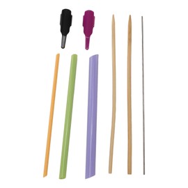 3pcs Quick Turn Fabric Set, Tube Turners with 2 Pcs Fingerthing Pusher for Sewing Threading Fabric Tube Turners Multifunctional Fast Turning Tool for Sewing Knitting DIY Crafts