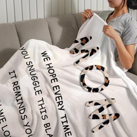 GEIFIN Mom Birthday Gifts from Daughter Son, Mothers Day Birthday Gifts for Mom Blanket, Mom Birthday Gift Ideas, Happy Birthday Mom Throw Blanket 50"x60"…