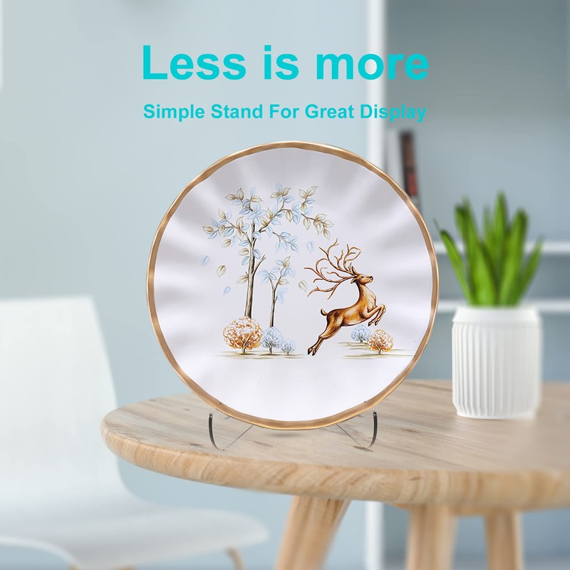 Boloyo 60-Degree Angle Acrylic Plate Display Stand , 6 Inch