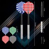 JCUGSBS 8 Piece Darts, Darts Set with Metal Tip, Children's