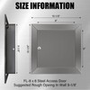 Frienda 8 x 8 Inch Stainless Steel Metal Universal Access
