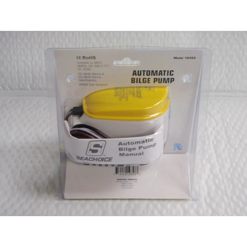 Seachoice BILGE PUMP SEACHOICE 19353 1100GPH AND FLOAT SWITCH AUTOMATIC