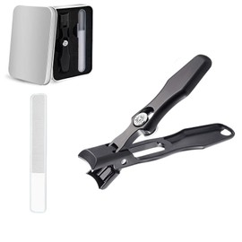 DAIWN Mighty Clip Nail Clippers, German Nail Clippers for Men and Women, The Luxurious Ultra Sharp Nail Clippers, Mighty Clipper Sets for Thick Toenails (Black)