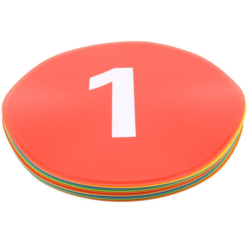 VGEBY 1 x Football Training Markers 10pcs Speed Training Flat