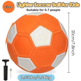 PVFZXS Curve Ball, 20 cm Curve Ball, Equipped with 1 Ball Pump, Curve Ball Football, Flexible Football with Scientific Design, Children's Football Ball, Small Sports Ball for 5-15 Years Olds