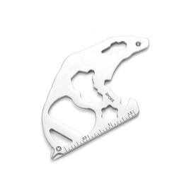 tieedhfu Tool Card Mini Screwdriver Wrench Bottle Opener Repair Keychain Key Chain Gadgets Multifunctional Steel for Survival, XI-G12/White