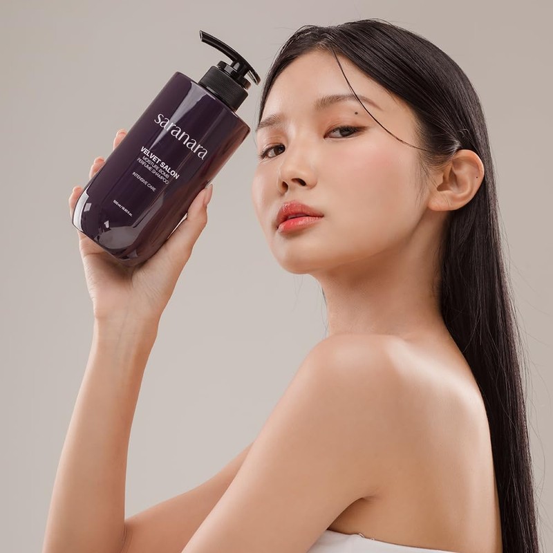 SARANARA 超極損傷毛&超乾燥毛の悩み解決！ ベルベットサロンタンパク質&保湿シャンプー500ml / トリートメントセット500ml (MOISTURE 保湿, TREATMENT トリートメント)