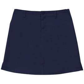 Classroom Little Girls' Uniform Stretch Fly Front Scooter Skirt, Navy Blue, 6